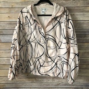Coldwater Creek Light Pink & Black Pullover